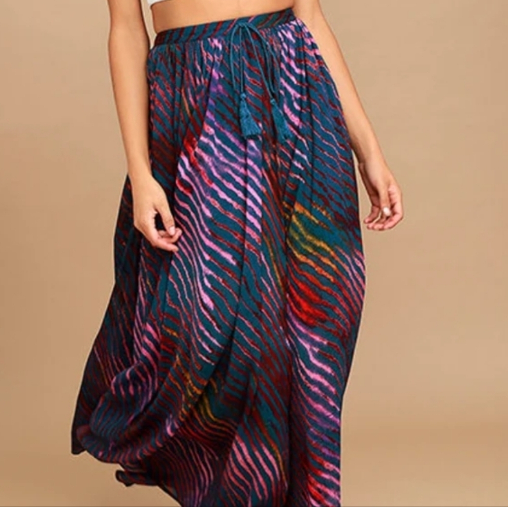 MulticoloPrint Maxi Skirt
